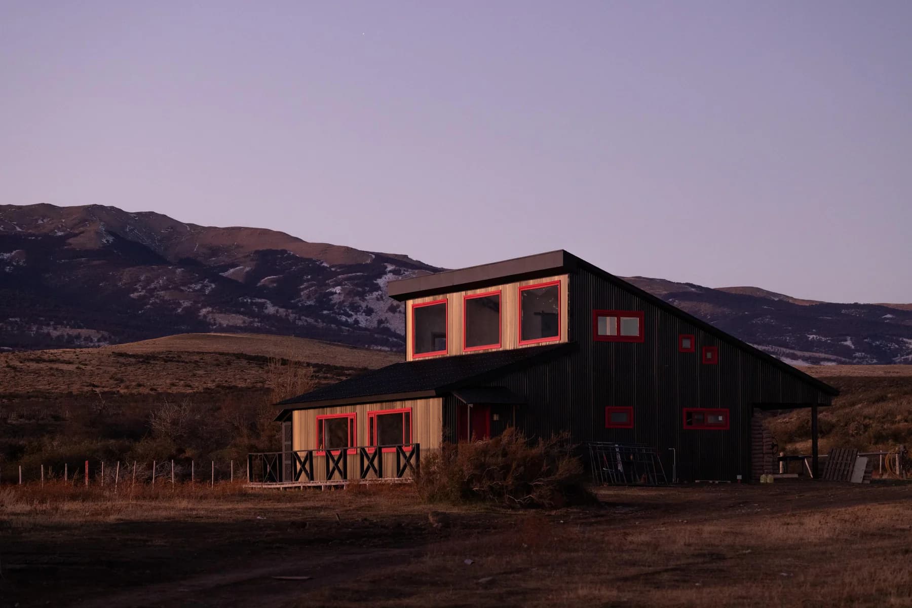 Rasante lodge at dusk